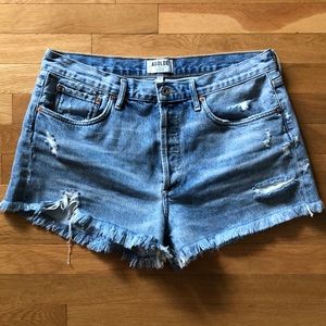 Agolde Parker 100% Cotton Denim Shorts |  Size 31